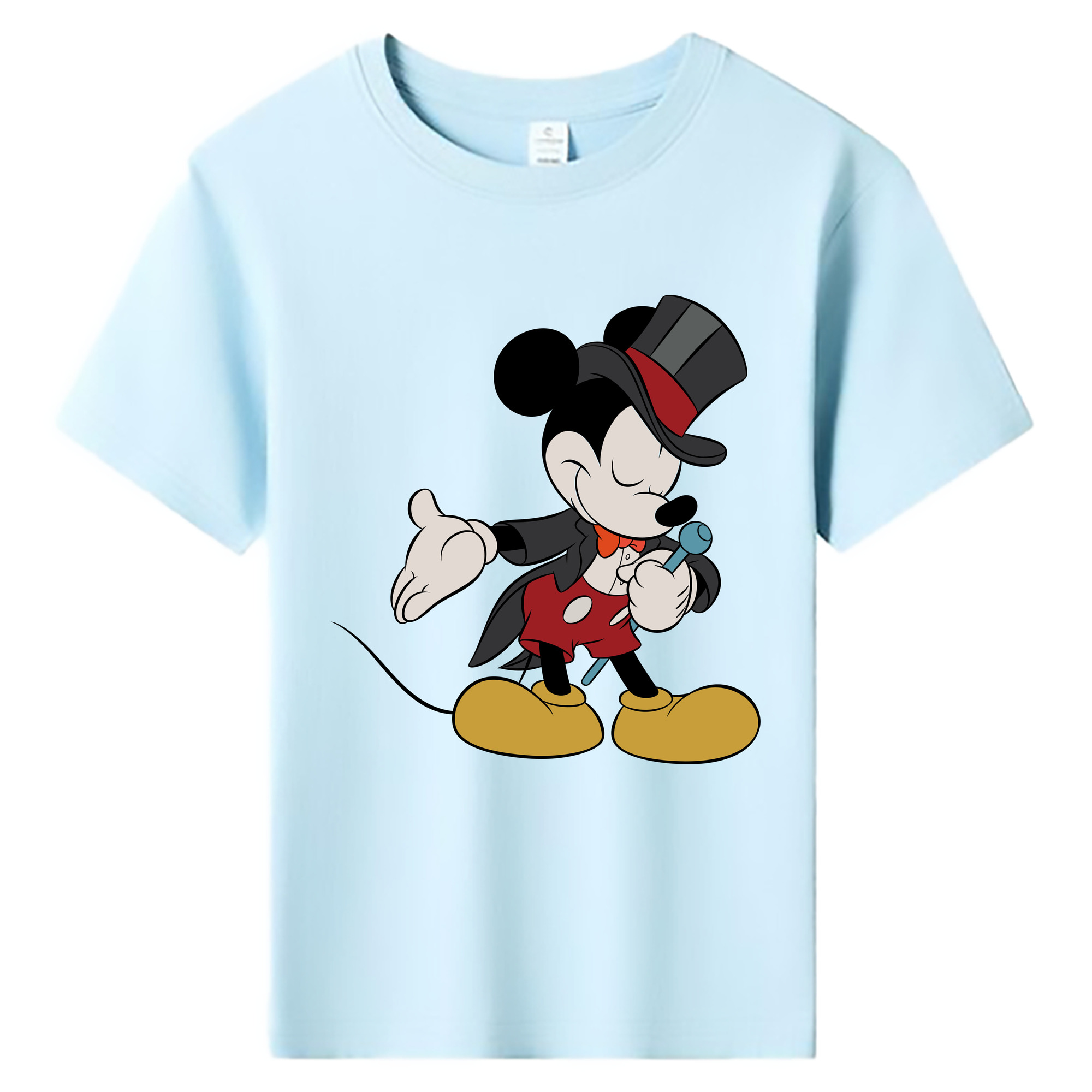 ミッキーマウス Mickey Mouse 綿100％キッズTシャツ（フロントプリント）